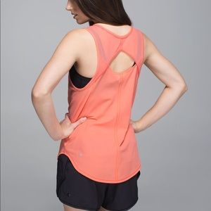 Lululemon Sculpt Tank Top Size 4 Orange